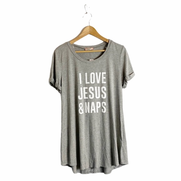 Altar'd State Tops - 🆕 Altar’d State I LOVE JESUS & NAPS tee